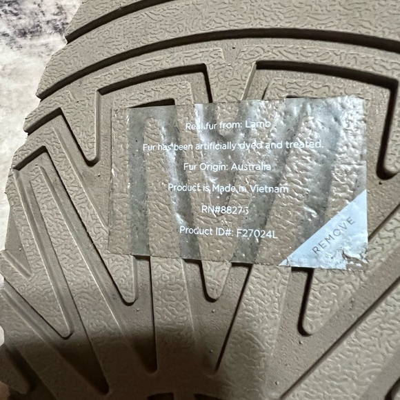 UGG Women's Disquette Sand colored Slippers with Cream Lining - Picture 7 of 12